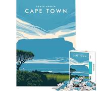 Puzzle per adulti da 1000 pezzi Table Mountain Cape Town Giochi per famiglie Sfida di intelligenza Giocattolo avvincente Ottimo regalo Un'opera d'arte (Dimensioni 38x26cm)