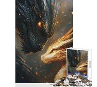 Puzzle per adulti da 1000 pezzi Tairn e Andarna Quarta Ala Puzzle da 1000 pezzi Giocattolo Decorazione da parete Regalo per compleanni Migliora la memoria (38x26cm)