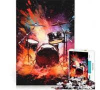 Puzzle per adulti da 1000 pezzi, tamburo esplosivo, gioco educativo, difficile e stimolante, regalo di Natale o compleanno 50x75cm
