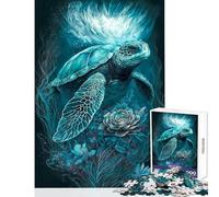 Puzzle per adulti da 1000 pezzi,tartaruga mitica,decorazione per la casa,giocattoli,regalo per compleanni,gioco impossibile,migliora l'amore tra coppie,dimensioni 50x75cm