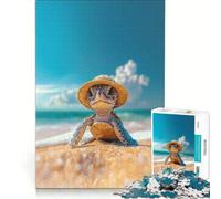 Puzzle per adulti da 1000 pezzi Tartarughe Ninja Cappello di Paglia Gioco per famiglie Difficile e stimolante compleanno e Natale 38x52cm