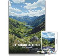 Puzzle per adulti da 1000 pezzi, Te Araroa Trail, Nuova Zelanda, poster, rompicapo, giochi per famiglie, un'opera d'arte, regali di Babbo Natale segreto, dimensioni 38x26cm