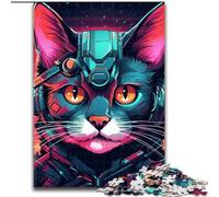 Puzzle per adulti da 1000 pezzi, Tech Cat, puzzle da 1000 pezzi, regalo per la casa, gioco rompicapo (dimensioni 50x75cm)