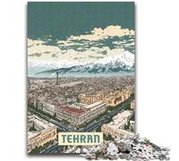 Puzzle per adulti da 1000 pezzi, Teheran, puzzle da 1000 pezzi, interessante riduzione dello stress, interazione genitore-figlio (26x38cm)