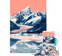 Puzzle per adulti da 1000 pezzi tema Alaska ghiacciaio natura arte gioco pratico sfida per l'intelligenza giocattolo avvincente regalo di compleanno per donne (dimensioni 38x26cm)