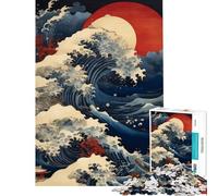 Puzzle per adulti da 1000 pezzi tema anime Big Wave difficile e stimolante analisi e logica gioco rompicapo per ragazzi dai 14 anni in su 50x75cm