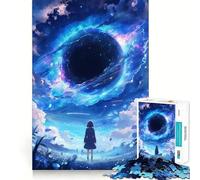 Puzzle per adulti da 1000 pezzi,tema anime Black Hole World,con intagli di precisione Divertimento rompicapo,gioco rilassante,decorazione natalizia da parete 50x75cm