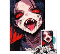 Puzzle per adulti da 1000 pezzi tema anime vampiro con sangue gioco rompicapo giocattolo intellettuale regalo di compleanno difficile (dimensioni 38x52cm)