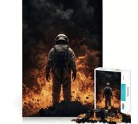 Puzzle per adulti da 1000 pezzi,tema Astronauta e Catastrofe,con incastri lisci,divertente gioco cognitivo,gioco per tutti i giorni,regalo di compleanno,per stimolare la mente (38x26cm)