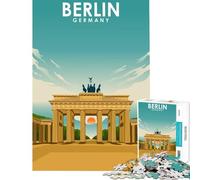 Puzzle per adulti da 1000 pezzi tema Berlino Vintage Travel Art sfida per l'intelligenza e la concentrazione gioco avvincente regalo pratico per donne ottima idea regalo (dimensioni 38x26cm)