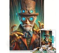 Puzzle per adulti da 1000 pezzi tema burattinai e mascherata gioco educativo stimolante da completare compleanni e altre occasioni 50x75cm