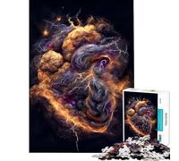 Puzzle per adulti da 1000 pezzi tema "Cuore della tempesta" gioco educativo giocattolo didattico regalo di Babbo Natale segreto migliora la memoria (dimensioni 38x26cm)