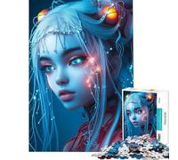Puzzle per adulti da 1000 pezzi tema Cyberpunk e fata divertente gioco di puzzle per adulti difficile compleanno e Natale (dimensioni 50x75cm)