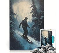 Puzzle per adulti da 1000 pezzi tema "Emozioni di montagna" gioco educativo decorazione perfetta ogni pezzo è unico 38x26cm