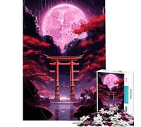 Puzzle per adulti da 1000 pezzi tema giapponese fantasy gioco avvincente per coltivare la pazienza gioco pratico decorazione da parete regalo per donne e uomini (dimensioni 50x75cm)