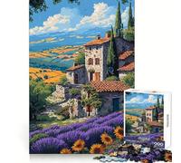 Puzzle per adulti da 1000 pezzi,tema Italia Toscana,pixel art,arte finemente intagliata,gioco creativo per la mente,gioco per momenti di tranquillità,arte natalizia per il tempo libero (38x26cm)