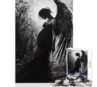 Puzzle per adulti da 1000 pezzi tema lutto velato giochi per famiglie difficile giocattolo da parete adatto per la decorazione della scrivania (38x26cm)