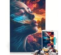Puzzle per adulti da 1000 pezzi tema Madre Natura gioco pratico rilassante e stimolante per la mente regalo di compleanno regalo di viaggio 38x26cm