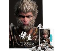 Puzzle per adulti da 1000 pezzi tema mitologia nera Wukong ideale per stimolare la mente e favorire l'attività cerebrale Gioco antistress per maggiori di 14 anni (38x26cm)