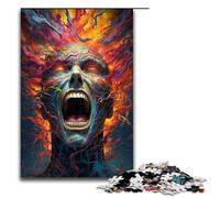 Puzzle per adulti da 1000 pezzi tema: psichedelia colorata di guerrieri mutanti decorazione per la casa giocattoli ideale come regalo per tutta la famiglia (dimensioni 75x50 cm)