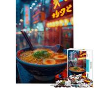 Puzzle per adulti da 1000 pezzi tema Ramen giapponese gioco antistress da 1000 pezzi migliora la memoria compleanno e Natale (38x26cm)