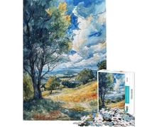 Puzzle per adulti da 1000 pezzi tema "Serenata Rustica" gioco interattivo sfida impegnativa ideale come regalo per tutta la famiglia (dimensioni 38x52cm)