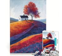 Puzzle per adulti da 1000 pezzi, tema "Solitudine autunnale", giochi divertenti, rilassanti e stimolanti per la mente, per rafforzare l'amore di coppia 38x52cm