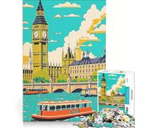 Puzzle per adulti da 1000 pezzi tema viaggio natura vintage gioco pratico difficile e stimolante collezione d'artista belle arti 38x26cm