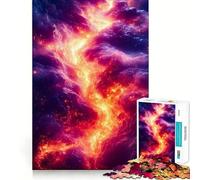 Puzzle per adulti da 1000 pezzi "Tempesta di fuoco celeste",taglio preciso,gioco creativo,giocattolo rilassante,regalo di Natale per la tranquillità (50x75cm)