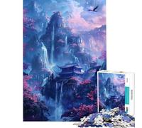 Puzzle per adulti da 1000 pezzi Tempio della Montagna Incantata Giocattolo da parete da 1000 pezzi Sfida impegnativa Bellissimo design Gioco (75x50cm)