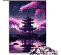 Puzzle per adulti da 1000 pezzi, Tempio giapponese, puzzle per adulti da 1000 pezzi, un regalo perfetto per il divertimento in famiglia (dimensioni 26x38cm)