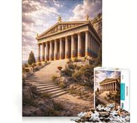 Puzzle per adulti da 1000 pezzi, Tempio greco antico, gioco educativo, decorazione per la casa, per rafforzare l'amore tra le coppie 38x52cm
