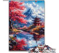 Puzzle per adulti da 1000 pezzi Templi giapponesi Difficili da completare ma divertenti e spiritosi Unici regali di compleanno (dimensioni 26x38cm)