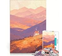 Puzzle per adulti da 1000 pezzi "Terra della sera, dove ho vissuto", gioco educativo, per divertimento in famiglia, ideale come regalo per tutta la famiglia 50x75cm