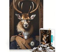 Puzzle per adulti da 1000 pezzi: testa di stregone dall'aspetto nobile gioco rompicapo per divertimento in famiglia lista dei desideri con Babbo Natale 38x52cm