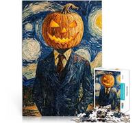 Puzzle per adulti da 1000 pezzi Testa di zucca nella notte stellata Fatto di cartone per e da 14 anni in su Giocattoli per l'intrattenimento in famiglia Regali di compleanno e regali unici