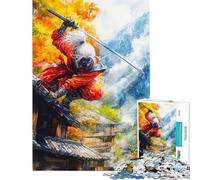 Puzzle per adulti da 1000 pezzi The Crimson Shadow Ninja Gioco rilassante per adulti migliora la memoria compleanno e Natale (dimensioni 38x52cm)