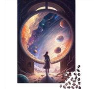 Puzzle per adulti da 1000 pezzi, The Door To The Unknown1, puzzle in legno per adulti, gioco educativo, sfida, giocattolo, 1000 pezzi (75x50 cm)