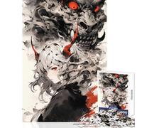 Puzzle per adulti da 1000 pezzi The Female Oni giocattoli antistress ottimi regali e giocattoli gioco rompicapo con poster abbinato e foglio di quiz dimensioni 38x52cm