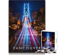 Puzzle per adulti da 1000 pezzi, The Lions Gate Bridge, bellissimo design, analisi del gioco e logica, regali di Babbo Natale segreto, dimensioni 38x52cm