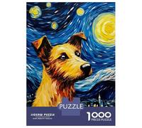 Puzzle Per Adulti Da 1000 Pezzi The Starry Night Dog Puzzle Per Adolescenti Giochi Divertenti Analisi E Logica Difficile E Sfida 70x50cm/1000pcs