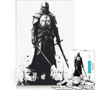 Puzzle per adulti da 1000 pezzi "The Vintage Sketch Templar" decorazione da parete oggetto d'arredo con pezzi di forma casuale completamente ad incastro 38x26cm