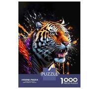 Puzzle Per Adulti Da 1000 Pezzi Tiger Wall Art Print-20 Puzzle Per Adulti Gioco Pratico Sfida Difficile Aiuta Ad Allenare Il Cervello 38x26cm/1000pcs