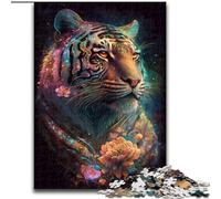 Puzzle per adulti da 1000 pezzi "Tigre dello spirito" in legno, attività divertente per la casa, 50x75cm, coinvolgente attività di gioco per la famiglia