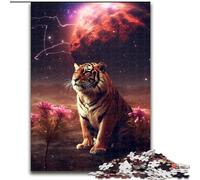 Puzzle per adulti da 1000 pezzi "Tigre su Marte" in legno, regalo perfetto per compleanni, feste e decorazioni per la casa, 1000 pezzi(50x75cm)
