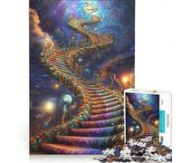 Puzzle per adulti da 1000 pezzi "To The Unknown" gioco rompicapo antistress lista dei desideri con Babbo Natale 50x75cm