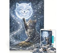 Puzzle per adulti da 1000 pezzi "Tocca la Luna" gioco rilassante sfida impegnativa rafforza l'amore tra le coppie 50x75cm