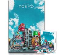 Puzzle per adulti da 1000 pezzi Tokyo, capitale del Giappone, gioco di sfida unico, opera d'arte con taglio di precisione, regalo, dimensioni 38x52cm