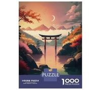 Puzzle Per Adulti Da 1000 Pezzi Torii Gate in The Lake Puzzle Per Adulti Giochi Rilassanti Assemblaggio Di Modelli Regali Di Natale E Compleanno 70x50cm/1000pcs