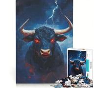 Puzzle per adulti da 1000 pezzi "Toro Tonante" un gioco pratico divertente e spiritoso ideale anche come decorazione da scrivania 50x75cm